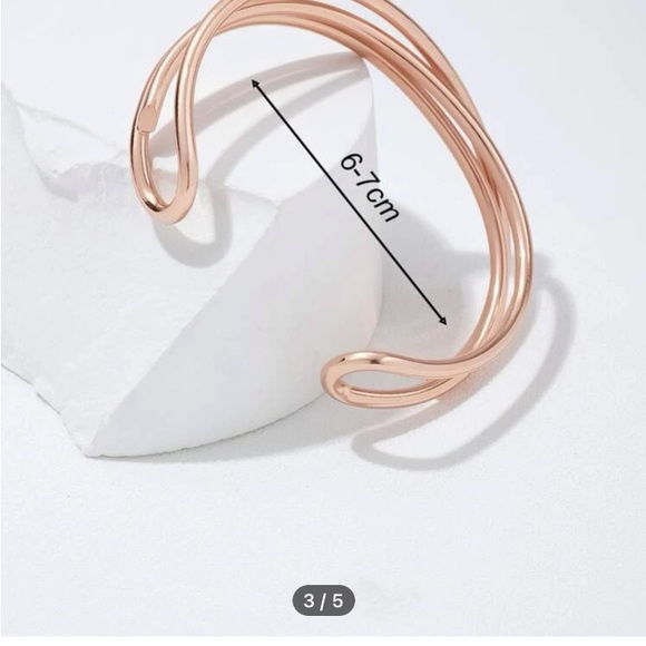 🆕 Rose Gold Cuff Bangle Bracelet…NEW!!!! - Picture 2 of 6